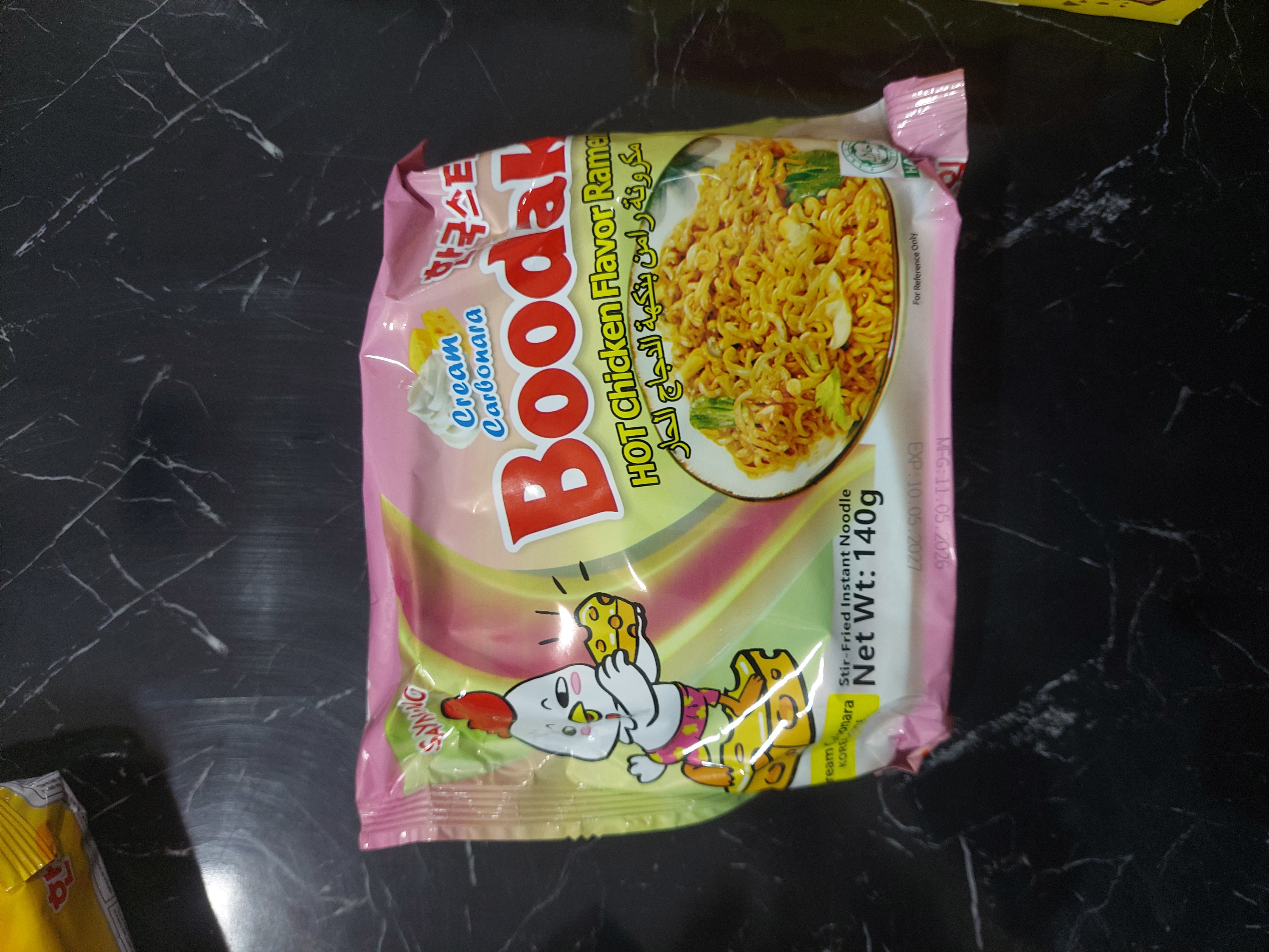 Ramen crema Carbonara Pollo picante