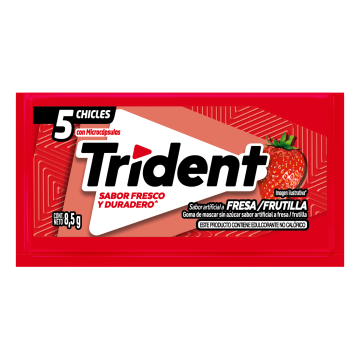 Chicle Trident Fresa