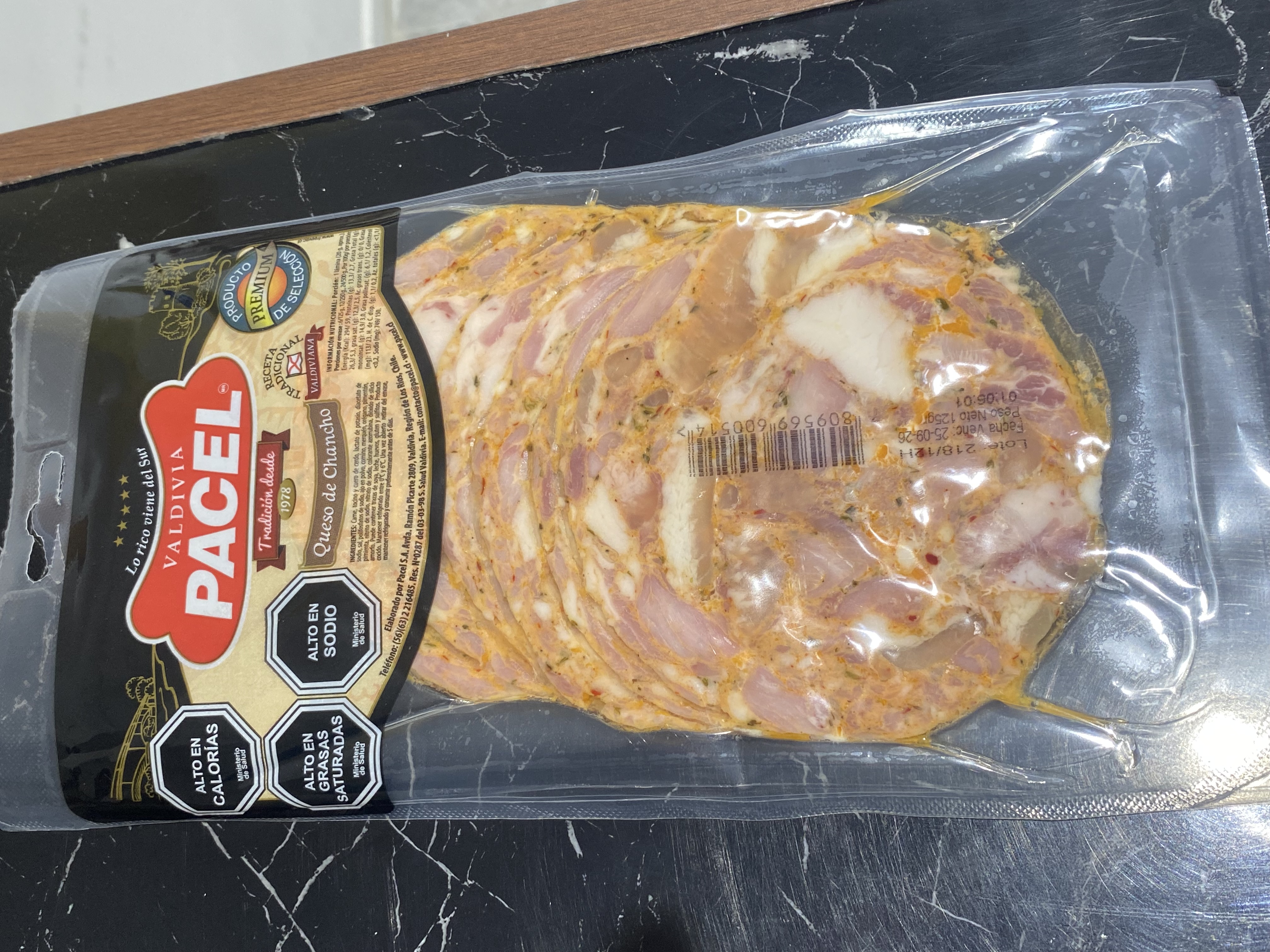 Queso de Chancho 125g Pacel