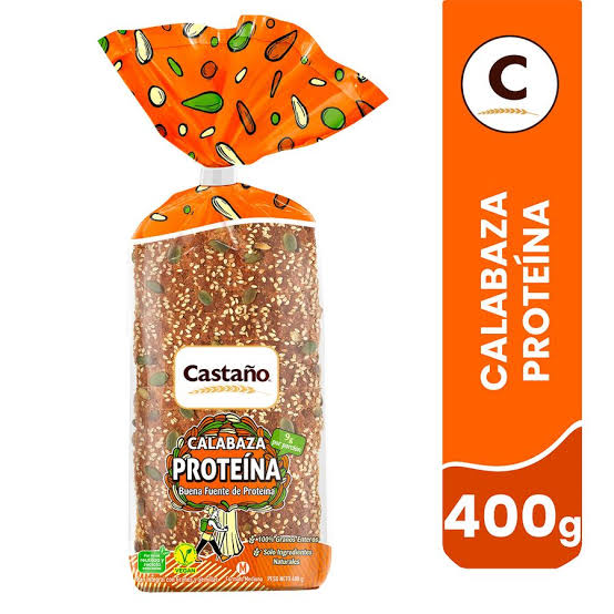 Pan Calabaza Proteina 400g Castaño