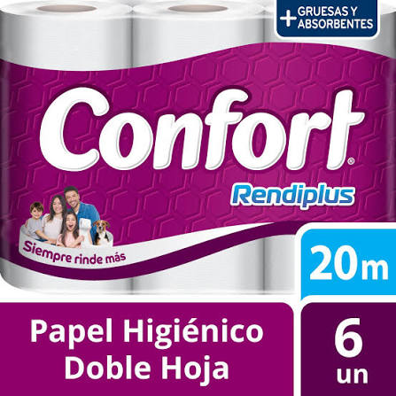 Confort 6 rollos 20m