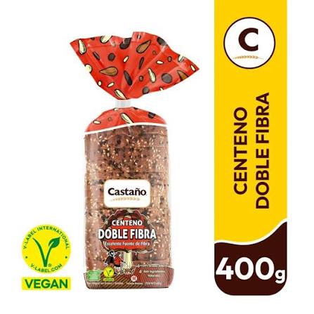 Pan Centeno Doble Fibra 400g Castaño