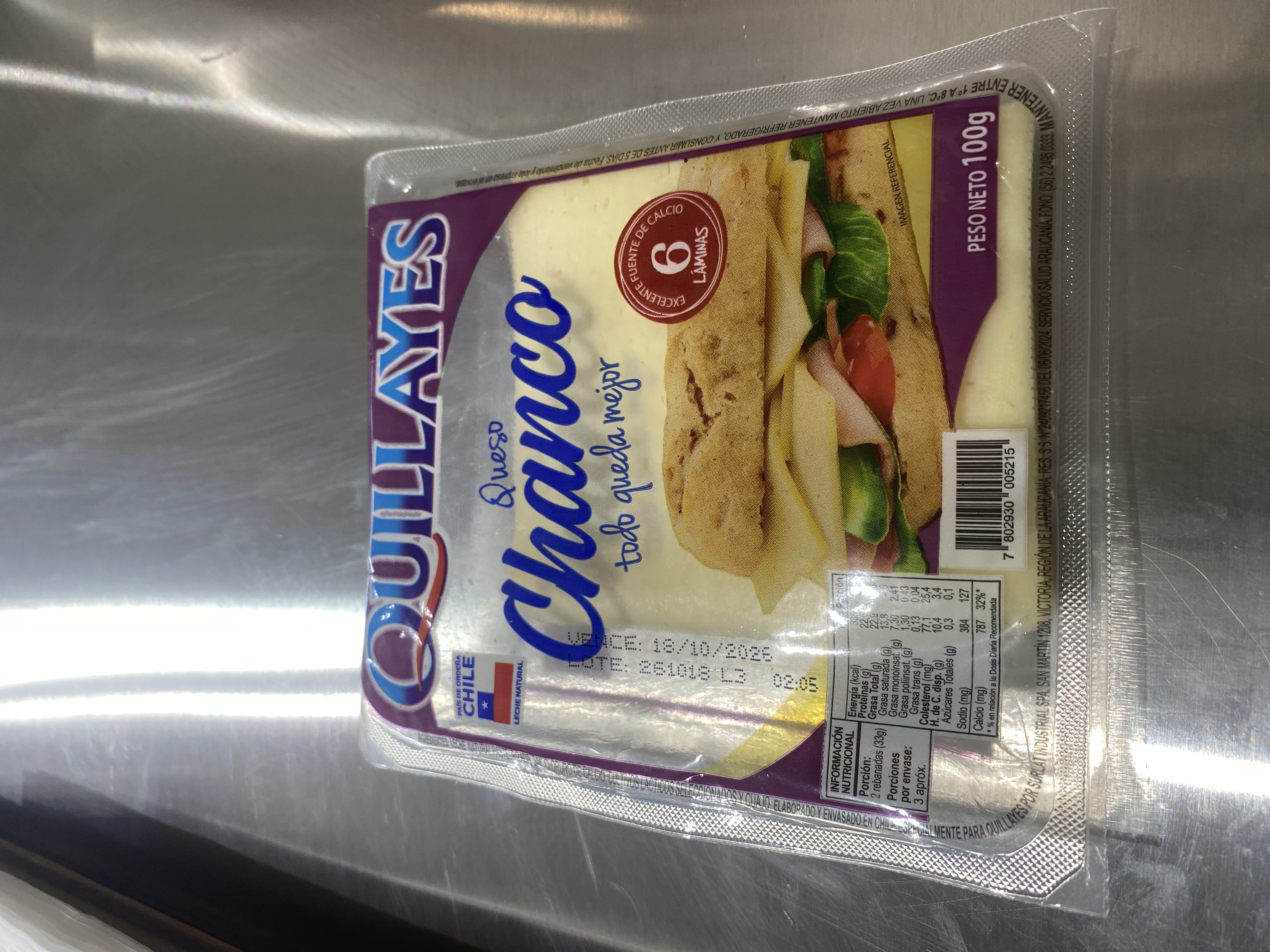 Queso Chanco Quillayes 100gr
