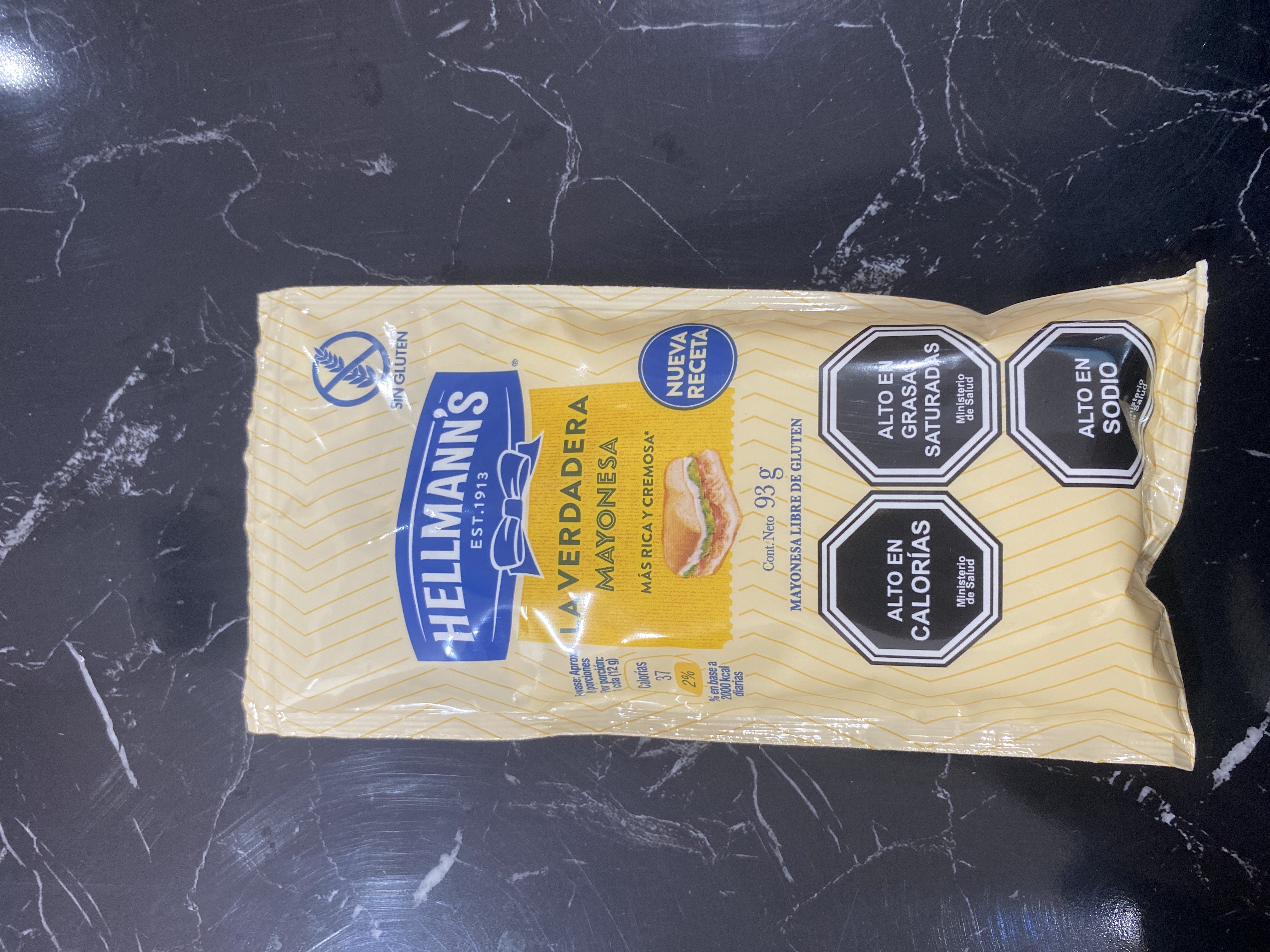 Mayonesa hellmans 93g