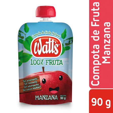 Compota de manzana 90g Watts
