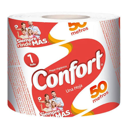 Papel Higiénico Confort 50mts