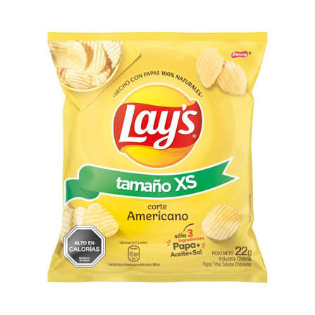 Papas fritas Lays XS 22g