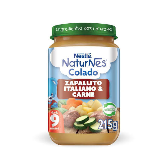 Colado Zapallo Italiano Carne 215g Nestle